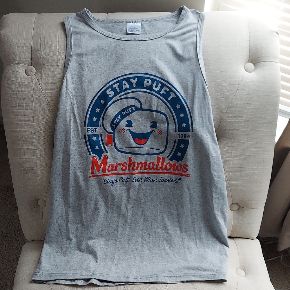Stay Puft Sleeveless Muscle Tee Ghostbusters - Picture 2 of 5